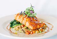 Maple Glazed Cedar Plank Salmon